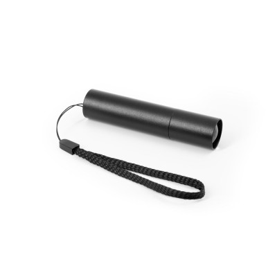 BRUCE. Rechargeable flashlight made from recycled aluminum (100 rAL) with 30 mm extendable tip